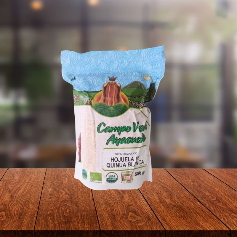 HOJUELAS QUINUA BLANCA ORG 500GR - FDA CAMPO VERDE 
