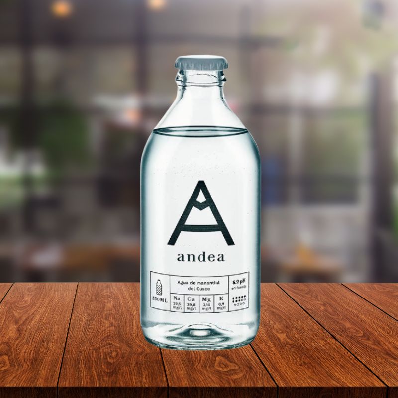 Agua sin gas vidrio 300ml - Andea