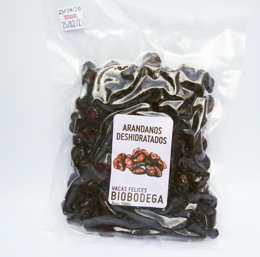 Arándanos deshidratados 200gr - Las Vacas