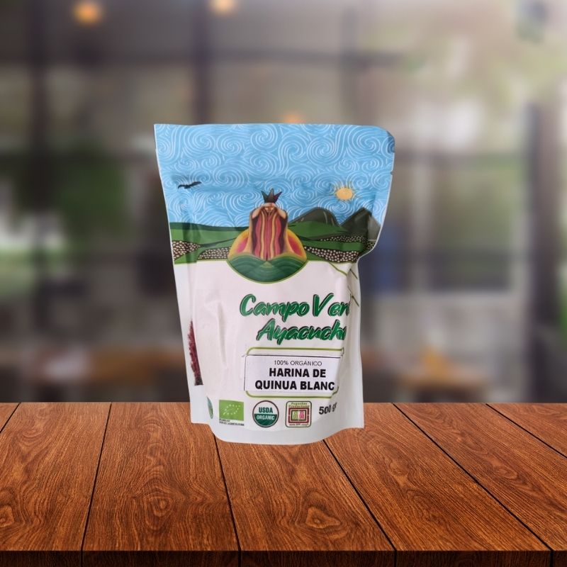 HARINA QUINUA BLANCA ORG 500GR - FDA CAMPO VERDE 